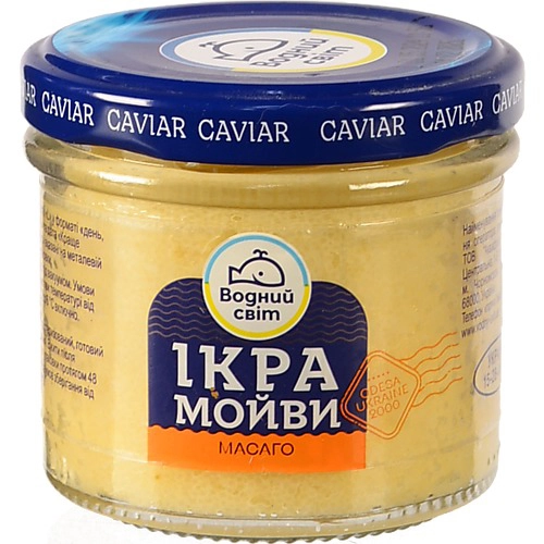 Ікра мойви пастеризована Масаго Водний світ с/б 100г