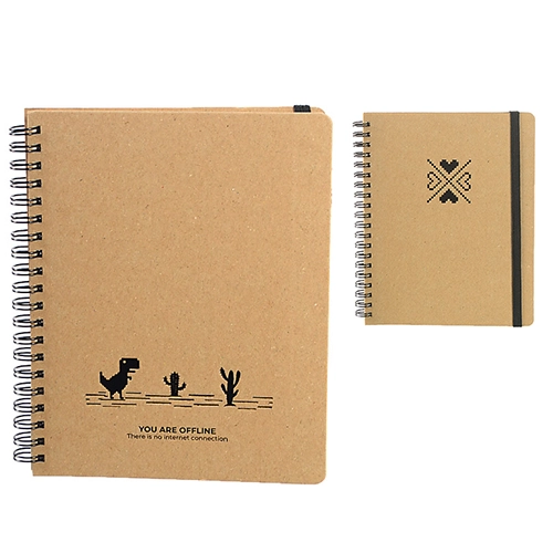 Блокнот Поліграфіст В6 96 арк спіраль без линовки асорті