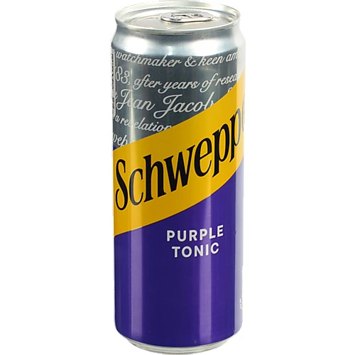 Напій Schweppes Purple Tonic, залізна банка, 0.33 л