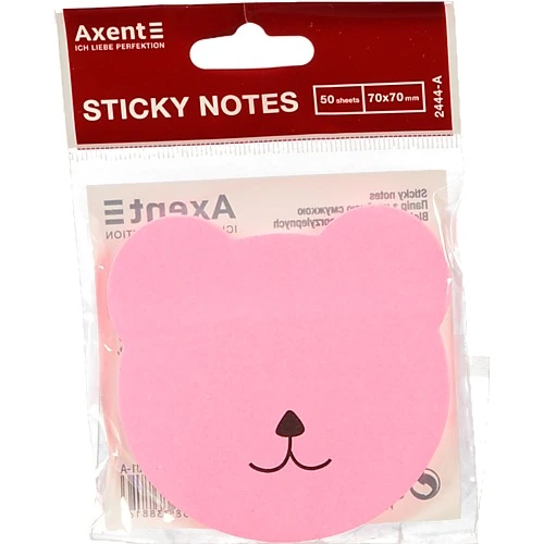 Блок паперу з клейким шаром. Bear. 70х70мм.50арк