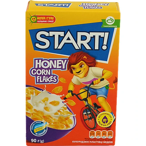 Пластівці кукурудзяні медові Start! к/у 90г