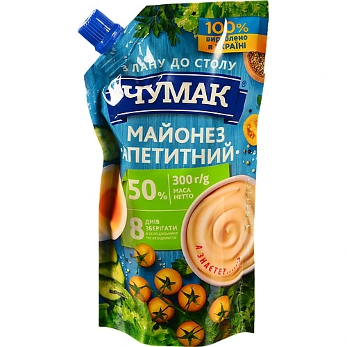 Майонез Чумак Апетитний 50% 300г