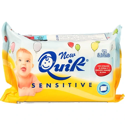 Серветки Quik 72шт вологі sensitive дитячі