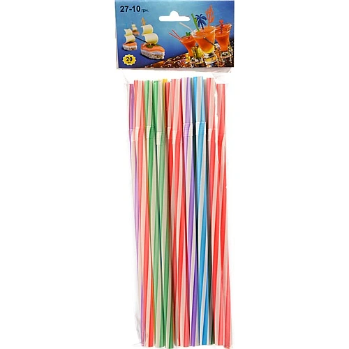 Трубочка Baiep 200мм фрешка спiраль