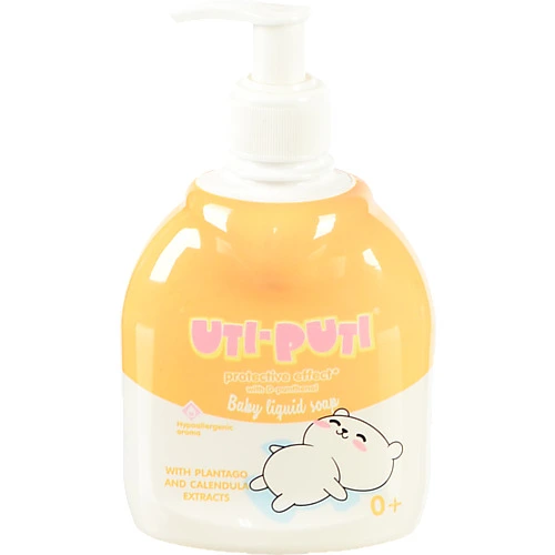Мило рідке дитяче з екстрактом подорожника та календули Ути-Пути 300г