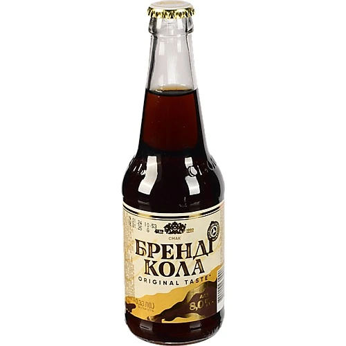 Напій слабоалкогольний сильногазований [Смак Бренді Кола Original Tastek, скляна пляшка, 8%, 0,33 л