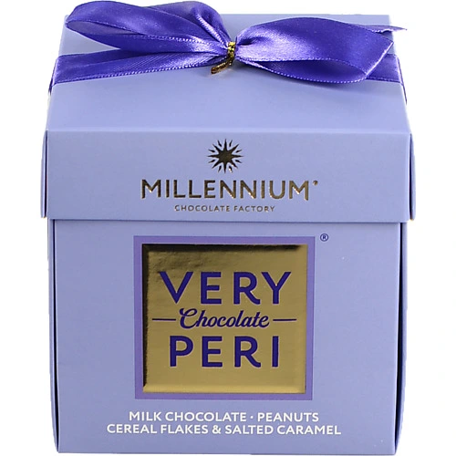 Цукерки шоколадні з арахісом родзинками злаковими пластівцями та солоною карамеллю Very Peri Millennium к/у 140г