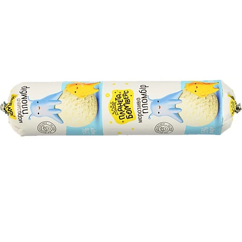 Морозиво Планета Бомверс Ванільне 500г