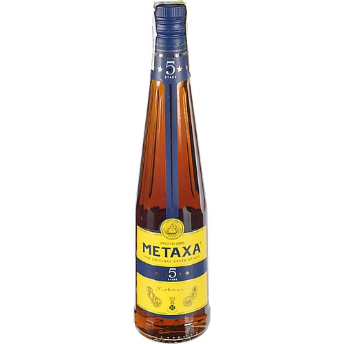 Грецький коньяк (бренді) Metaxa 5 зірок 38% 0,7 л (у подарунковій упаковці)