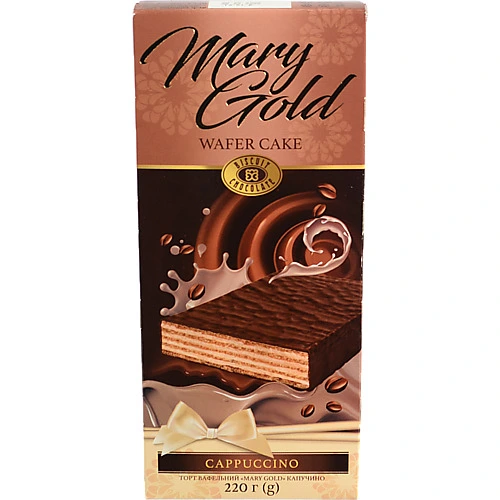 Торт вафельні ХКФ 220г капризуля капучино