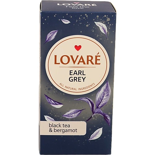 Чай Lovare Earl Grey чорний (24 x 2г)