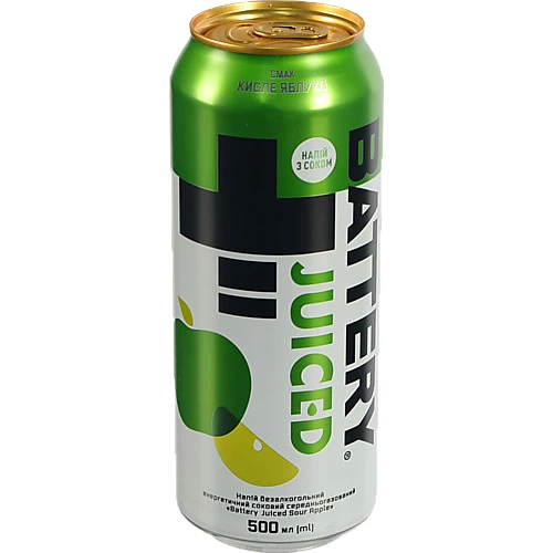 Напій енергетичний Battery 0.5л яблуко