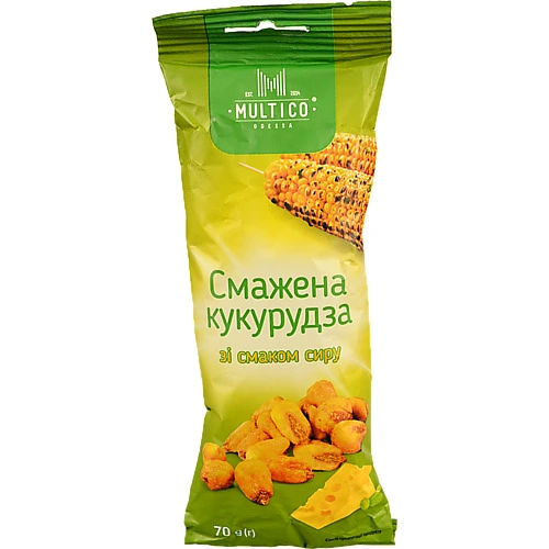 Кукурудза Multico 70г смажена солона смак сиру