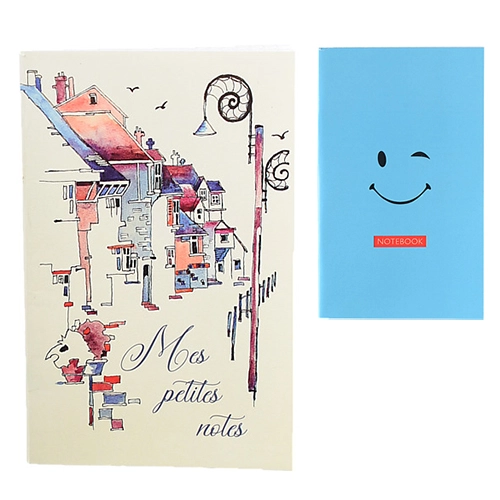 Блокнот  Поліграфіст А6 48 арк скоба кліт. асорті