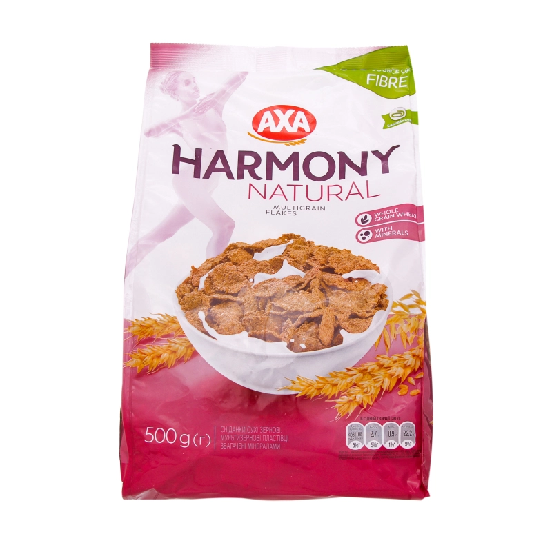 Пластівці мультизернові збагачені мінералами Harmony Аха м/у 500г