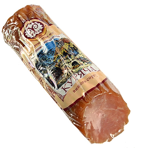 Шинка [Фарроk [Курячаk сирокопчена, вищого ґатунку, порційна (нарізана на порції), вакуумна упаковка