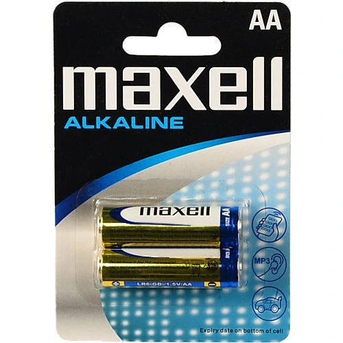 Батарейки АА LR6 Alkaline Maxell 2шт