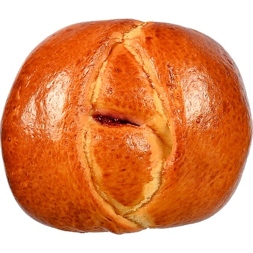 Булочка здобна кошик з вишнею, 110 г, власна пекарня