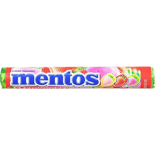Драже Ментос 37г полуничне мiкс