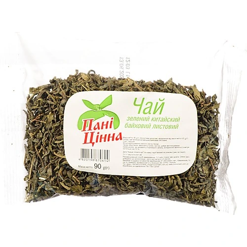 Чай Пані Цінна 90г зелений байховий листовий