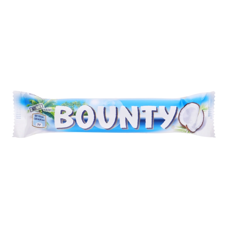 Шоколадний батончик Bounty, 57 г (12?24)