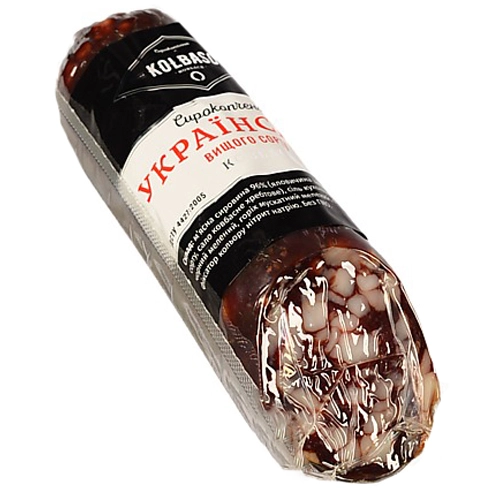 Ковбаса Kolbaso "Українська", сирокопчена, вищий гатунок, порційна
