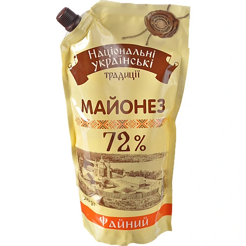 Майонез 72% Файний Національні українські традиції д/п 500г