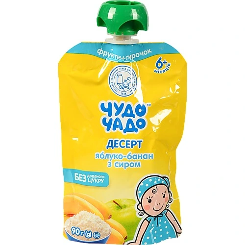 Десерт Чудо-Чадо Яблуко-Банан з сиром 90г