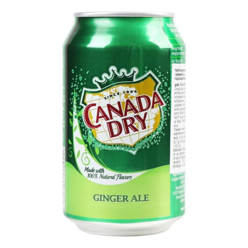 CANADA DRY GINGER ALE 0,33 л