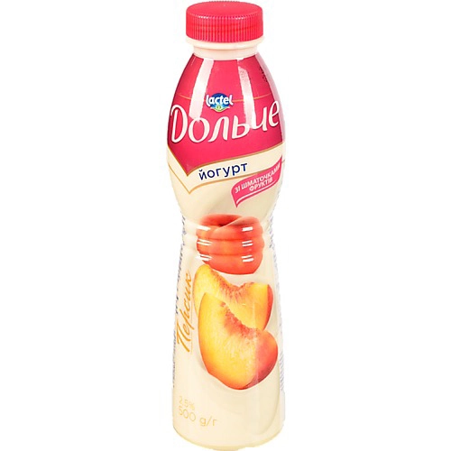 Йогурт 2.5% Персик Дольче п/пл 500г