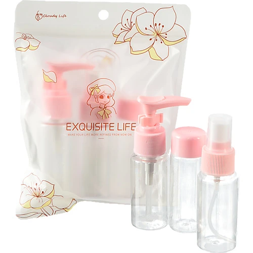 Флакони космітичні 50мліз розпилювачем рожеві 2