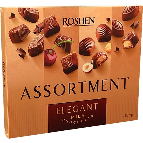 Цукерки шоколадні Elegant Assortment Roshen к/у 145г