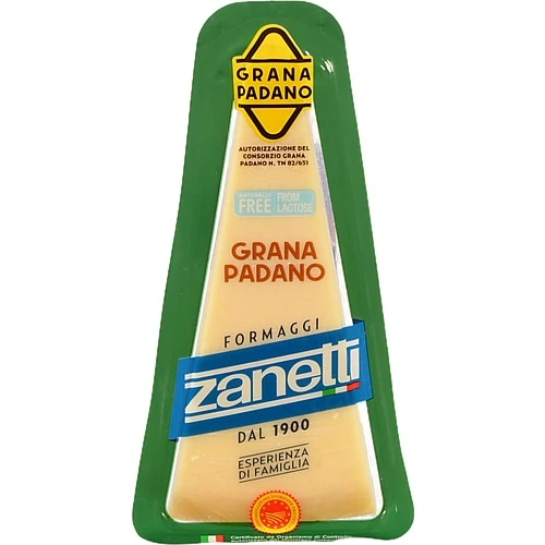 Сир Занетті Грана Падано 200г твердий безлактозний