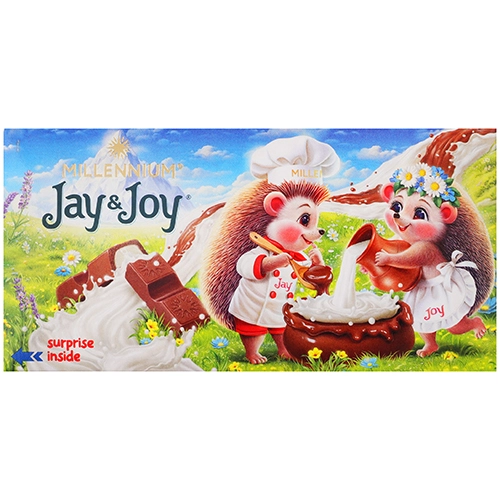 Шоколад Millennium 90г jay joy молочна начинка молочний