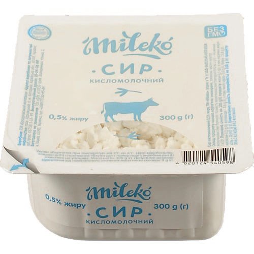 Сир к.м. Mileko 300г 0.5% ванільний