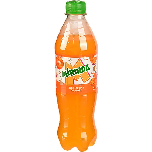 Напій безалкогольний сильногазований на ароматизаторах безкалорійний Orange Zero Sugar Mirinda п/пл 0.5л