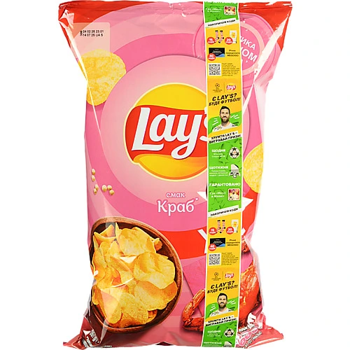 Чипси картопляні Lay's зі смаком краба 170г