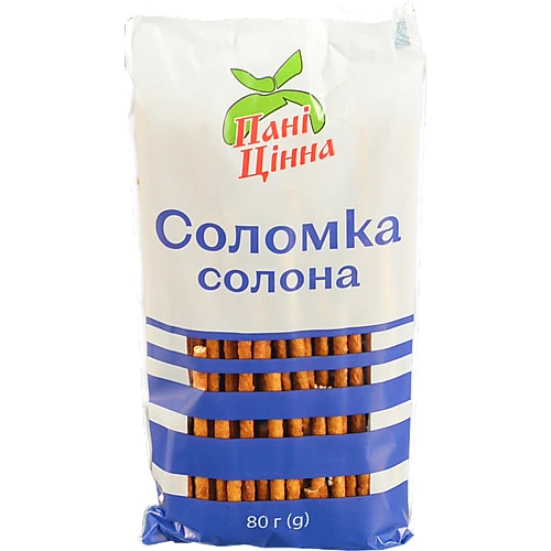 Соломка Пані Цінна 80г формула солона