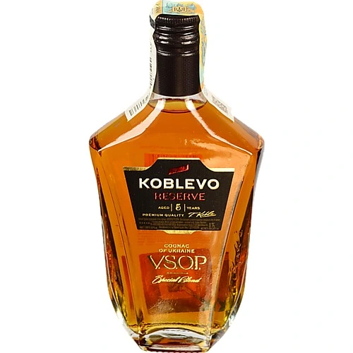 Коньяк Koblevo Reserve V.S.O.P. 5 зірок ординарний 40% 0.25л