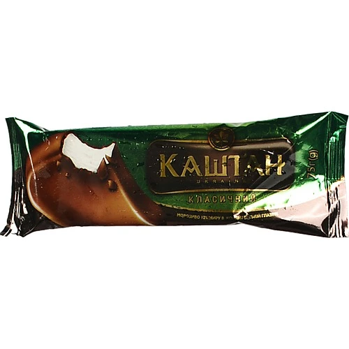 Морозиво 12% в кондитерській глазурі Класичний Каштан м/у 75г