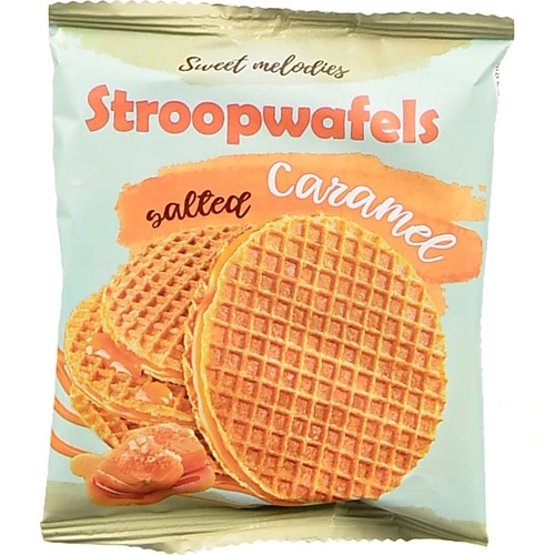 Вафлі Sweet melodies 66г голландські солона карамель