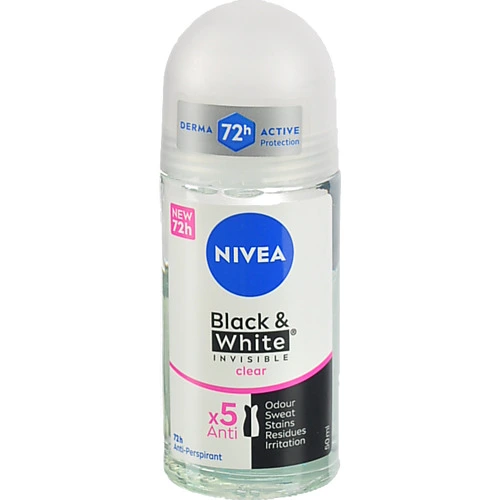 Дезодорант Nivea Invisible Black&White 50мл Роликовий