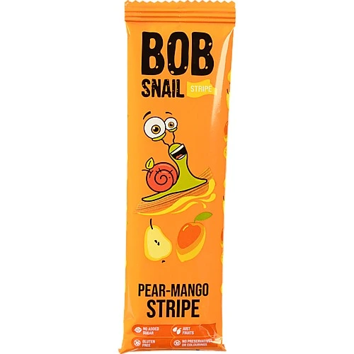 Страйпси натуральні Равлик Боб (Bob Snail) Груша  Манго, 14 г