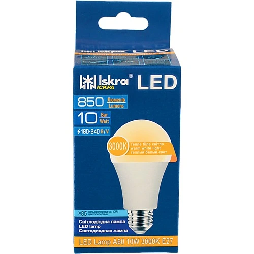 Лампа Led Iskra 10 Вт 3000 К