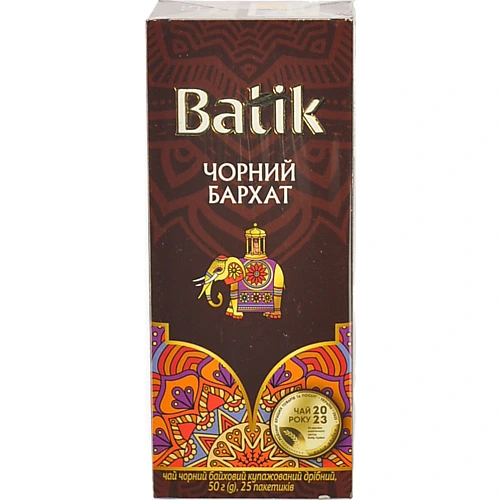 Чай Батік [Чорний оксамитk - 25 пакетиків