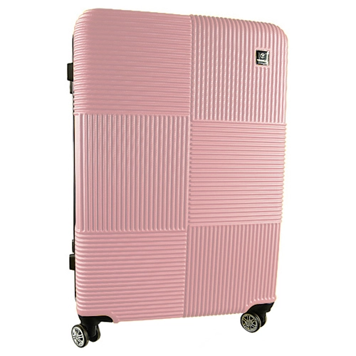 Валіза пластикова 75х48х28см колір rose gold