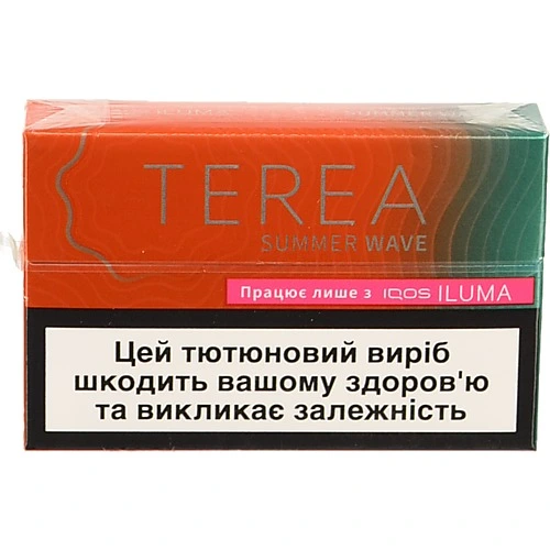 Виріб тютюновмісний для електричного нагрівання з фільтром Terea Summer Wave 20шт
