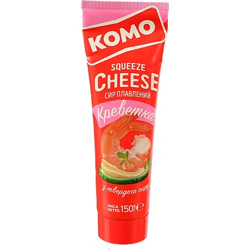 Сир плавлений Комо з креветками 150г туба