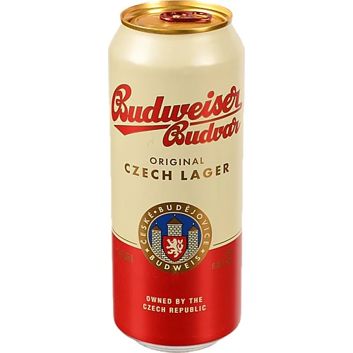 Пиво Budweiser (Будвайзер) 0.5л бляш.