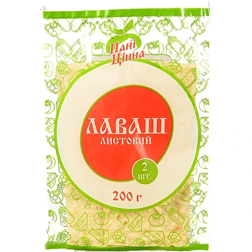 Лаваш Пані Цінна 2 листи, 200 г